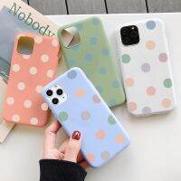 [Phone case] Multicolor DotCase13 11 ProSE3 2022 X XR XS6 6วินาที7 8พลัส12มินิ12Pro ซิลิโคนอ่อนนุ่มปก C Oque กระเป๋า