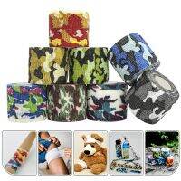 [Rear Waves] Camouflage Self Adhesive Bandagelastic Non Woven OutdoorAidAnkle Bracers Protection Finger Emergency Tape