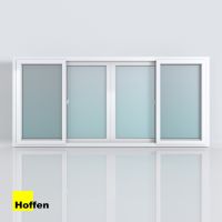 ( โปรโมชั่น++) คุ้มค่า HOFFEN หน้าต่างบานเลื่อน หน้าต่างกระจก uPVC 240X110 ซม. รุ่น PRO สี่หน้าต่าง พร้อมมุ้ง ราคาสุดคุ้ม อุปกรณ์ สาย ไฟ ข้อ ต่อ สาย ไฟ อุปกรณ์ ต่อ สาย ไฟ ตัว จั๊ ม สาย ไฟ