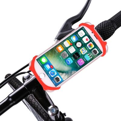 【Worth-Buy】 ซิลิโคนโทรศัพท์มือถือจักรยาน Universal คลิปหนีบคอจักรยานยืนที่วางโทรศัพท์จักรยานแป้นหูช้างสำหรับไอโฟน Xiaomi Samsung