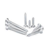 50pcs Self Tapping Screws M3.5 12 30mm Flat Head Cross Screw Marine Grade 304 Stainless Steel for Window Hinge Door Catch