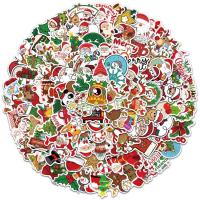 Christmas Stickers for Crafts Water Bottle Stickers 100PCS Christmas PVC Stickers for Water Bottles Scrapbooking Waterproof Holiday Stickers for Crafts chic