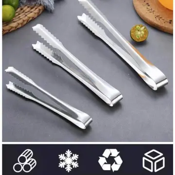 1pcs Stainless Steel Silicone Food Tong Kitchen Tongs Non-slip