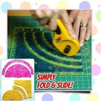 13MA Arcs &amp; Fans Quilt Circle Cutter Ruler Multifunctional Arc Cutting Patchwork Rule Quilting