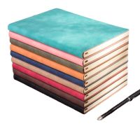 A5 100 Sheets Thick Line Notebook PU Leather Business Sketchbook School Office Travel Daily Weekly Planner Note Books Pads