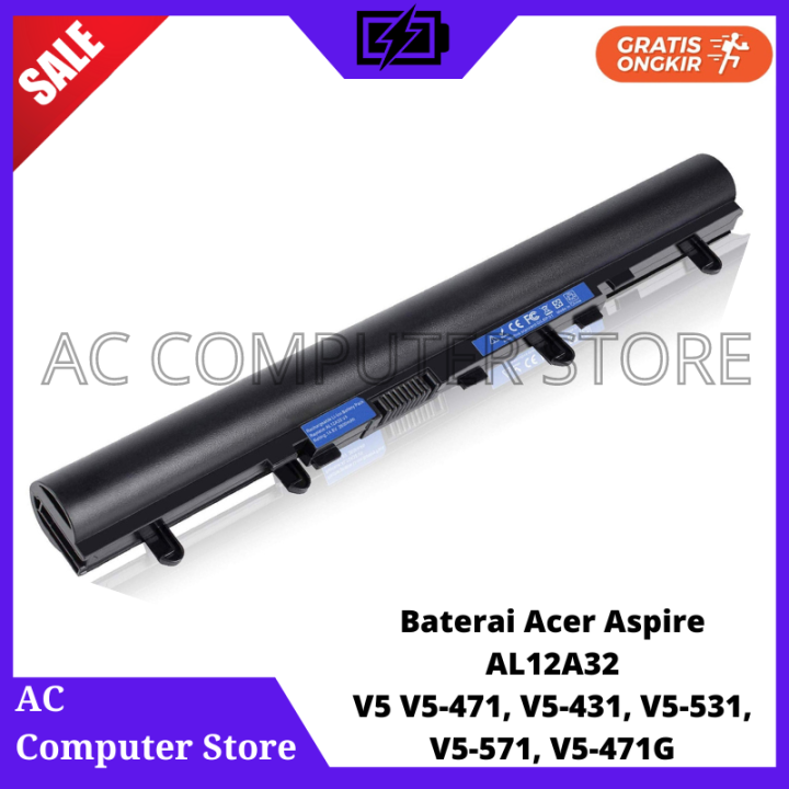 Batteria Per Acer Aspire V5 Series - 2600mAh, 14.8V, AL12A32 - Compatibile Con Molti Modelli Di Laptop Acer - Foto 7
