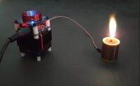 Tesla Coil Hfsstc เทียนอิเล็กทรอนิกส์ความถี่สูง Plasma Flame การสาธิตการสอน Diy Handmade