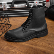 Giày Boots Nam AROTI Dáng Combat Boots Zip Cao Cổ Mạnh Mẽ