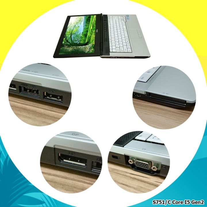 โน๊ตบุ๊คมือสอง-notebook-fujitsu-s751-c-core-i5-2520m-ram4gb-ทำงานออฟฟิต-ดูหนัง-ฟังเพลง-เล่นโซเชียลต่างๆ