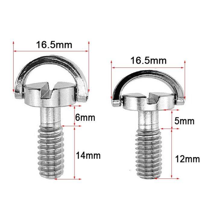 Camera Screw 1/4 Dring Mounting Screw Stainless Steel Extended Quick