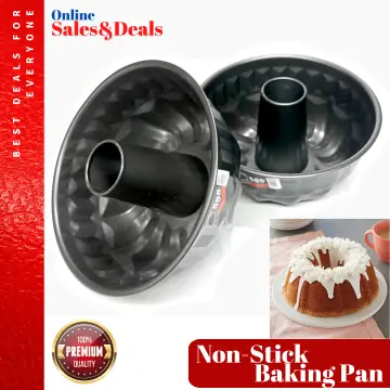 Fluted Tube Cake Pans Non-Stick Large Bundt Pan For Baking Carbon Steel Cake  Tin Bakeware pumpkin bread DIY cake baking mold