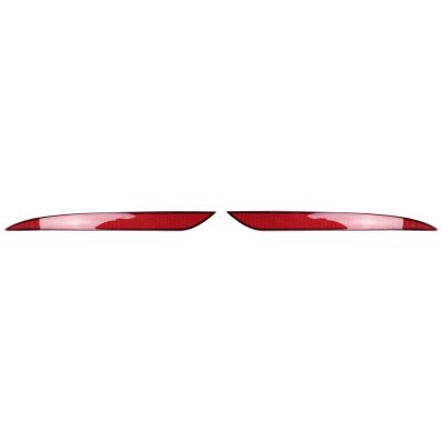 LED Car Rear Bumper Reflector Light Driving Brake Lamp Taillight Rear Bumper Light Sticker Trim for Tesla Model 3