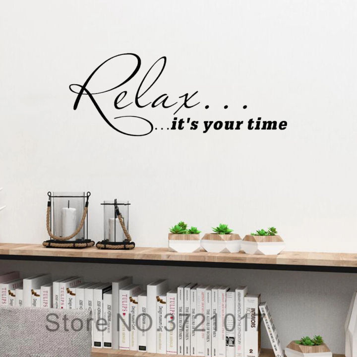 relax-its-your-time-life-quote-wall-decal-art-vinyl-home-stickers-removable-for-bedroom-livingroom-office-decoration