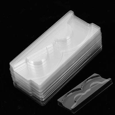 【YF】♠℗✾  10/20pcs Transparent Lash Trays Plastic Holder Tray for 22mm Round