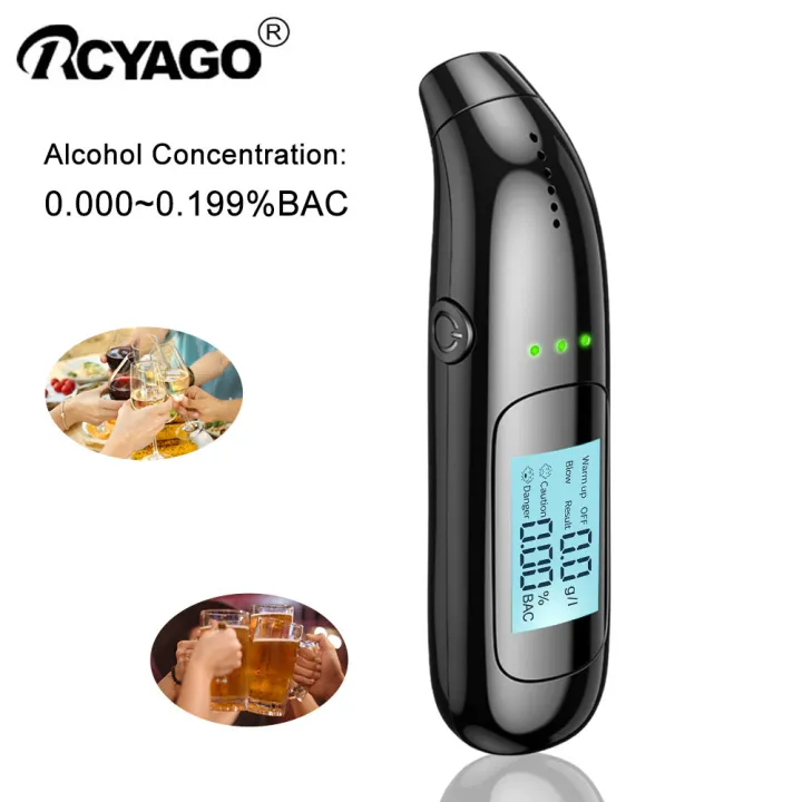 RCYAGO Portable High Precision Digital Breathalyzer 0.0000.199 BAC Alcohol Analyzer Lazada PH