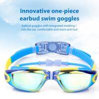 Professional Swimming Goggles Child Anti-Fog UV Protection Swimming Glasses With Earplugs Pool Water Sports Diving Eyewear Goggles