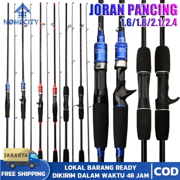 1.65m/1.8m/2.1m joran pancing,joran pancing kuat 50kg,joran murah cuci  gudang, joran casting ,joran pancing ikan mas, joran bc, joran karbon asli  japan ,joran ul lentur dan kuat,Joran Pancing Bahan FRP Ultra Ringan Bahan