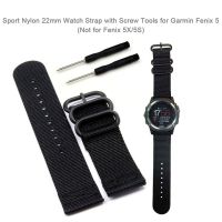 ۞♈ Sport Nylon Bands 22mm Watch Strap with Screw Tools for Garmin Fenix 5/Forerunner 935