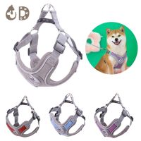 Dog Harnesses Leash Set Reflective Adjustable Dog Collar Dog Leasher Medium Small Dog Accessories Puppy Vest For French Bulldog Collars