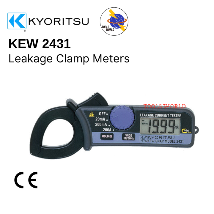 Kyoritsu 2431 Leakage Clamp Meter Leakage Current Tester Original 1
