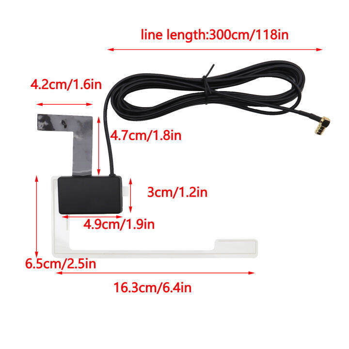 cashcow-สำหรับ-pioneer-jvc-1ชิ้นสากล-dab-ดิจิตอลรถวิทยุเสาอากาศ-smb-กระจกหน้าต่างเมาในตัวเพิ่มความแรงสัญญาณ