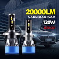 H4 LED H7 Headlight 20000LM CSP Chip LED H1 H11 H8 H9 9005 HB3 9006 HB4 120W 5000K 6000K 6500K Lamp Bulb Turbo Fog Light 12V 24V Bulbs  LEDs  HIDs