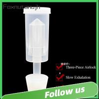 FOXNUTANUJH 3PCS ของใหม่ สำหรับเบียร์ Homebrew น้ำปิดผนึก Airlock สามชิ้น ถังหมัก carboy ล็อคอากาศด้วย Grommet วาล์วตรวจสอบ