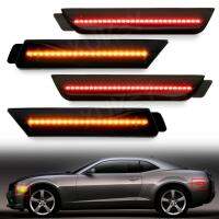 ชุด4X Luci Di Posizione Laterali A LED Con Lenti Fumé Per Chevy 2010 2011 2012 2013รถ Camaro ต่อ Chevrolet Anterioriori/posteriori Rosso/ambra