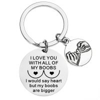 Funny Keychain for Boyfriend Girlfriend Couple Jewelry Gifts for Her Him