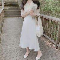 Summer Chic Korean Slim A Line High Waist Plus Size White Chiffon Skirts Women Faldas Mujer Moda Temperament Elegant Retro Wild