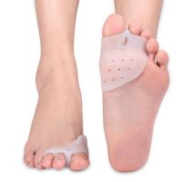 2 Buah Gel Alat Perawatan Kaki Bunion Korektor Tulang Pelindung Jari Kaki Besar Pelurus Hallux Valgus Korektor Pedikur Penyebar Jari Kaki