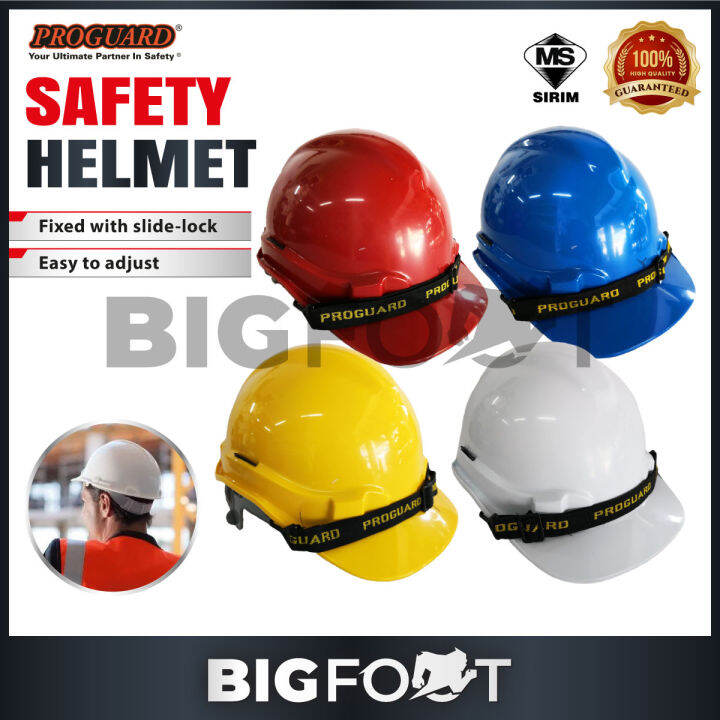 PROGUARD Safety Helmet - SIRIM CERTIFIED - (Yellow/White/Blue/Red) HG1 ...