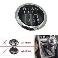 1pcs 5 /6 Speed Car Black Gear Knob Chrome Cap Top For Opel/Vauxhall Astra H Corsa D Vectra C Zafira B Antara Signum