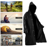 Rain Waterproof Jacket Trench Women Hooded Men Black Raincoat