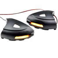 2PCS Side Mirror Lights Dynamic Indicators Turn Signals Puddle Lights Car Replacement Parts For Volkswagen Touareg Tiguan MK1 2008-2016