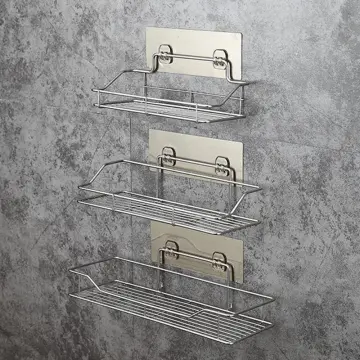 1PCS Anti-Corrosion Stainless Steel Shower Shelf Bathroom Corner Storage Rack  Corner Shelf