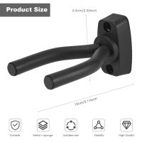 8 x Guitar Hanger Hook Holder Wall Mount Display Acoustic Guitar Stand Ukulele Bass Mandolin Banjo Wall Mounts Hangers Black