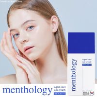 Menthology Super Cool Sun Block 50ml | SPF 50+ PA++++ ผลิตภัณฑ์ปกป้องผิวหน้าจากแสงแดดสูตรพิเศษสินค้านำเข้าจากเกาหลีของแท้