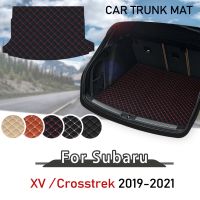 สำหรับ Subaru XV Crosstrek 2019-2021หนังรถยนต์พรมกระโปรงหลังรถ S พรมกระโปรงหลังรถกันฝุ่นแผ่นรองเท้าบูทรถอุปกรณ์เสริมรถยนต์สไตล์