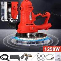 Doersupp Drywall Sander Wall Polishing Machine 1350W Grinding 220V Portable Led Light 1000-3000R/min Wall Putty Polisher Machine