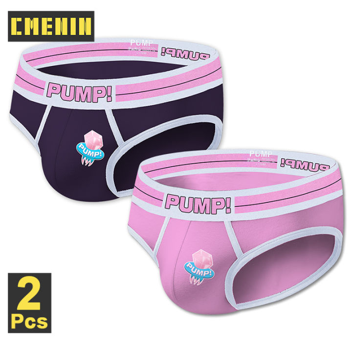 cmenin-pump-2pcs-hot-cotton-ชุดชั้นในชายเซ็กซี่กางเกงในชายกางเกง-breathable-ชุดชั้นในกางเกง-jockstrap-กางเกงในชายชุดชั้นใน-pu018