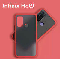 พร้อมส่ง Case Infinix HOT9 เคสกันกระแทก ปุ่มสีผิวด้าน ขอบนิ่มหลังแข็ง เคสโทรศัพท์ สินค้าส่งจากไทย