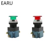 【cw】 LA19 ON-OFF Push 380V Electrical Industrial 4 Screws with Lamp Indicator LA19-11J 【hot】