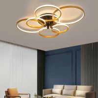 NEO Gleam Modern led Chandelier For Living room Bedroom study room home deco ceiling chandelier Gold Painted Free Shipping