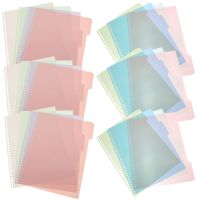 6 Sets Loose Leaf Notebook Binder Tabs Dividers Colored Classification Dividing Line Page Markers A4 Notepad Note Books Pads