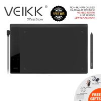 (VEIKK Official store) VEIKK เมาส์ปากกา A30 V2 สำหรับวาดภาพกราฟิก เอกสาร การเรียนการสอนออนไลน์ ระดับ 8192พร้อมแท็บเล็ตวาดภาพ ขนาด 10x6 นิ้ว สำหรับพีซี และโทรศัพท์มือถือ Android พร้อมอะแดปเตอร์ OTG Micro USB และ Type C สำหรับวาดภาพกราฟิก ออนไลน์ การเรียน