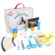 Pet Veterinarian Suitcase Toy Vet Clinic and Doctor Kit for Kids Ages 3