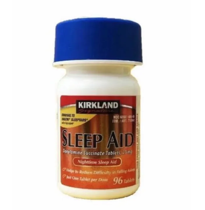 Kirkland Sleep Aid 25mg 96 tablets Lazada PH