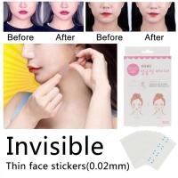 ZZOOI 40Pcs/Set Instant Waterproof V-Shape Fast Face Lift Tool Invisible Chin Tape Adhesive Face-lift Sticker