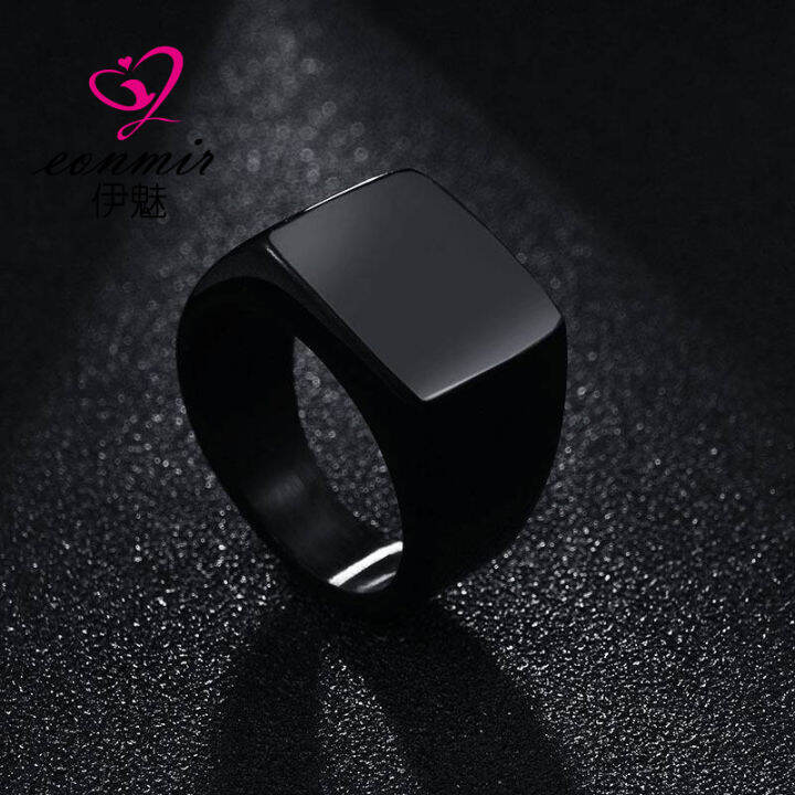 Classic men's stainless steel men's fashion ring men's ring Japan and